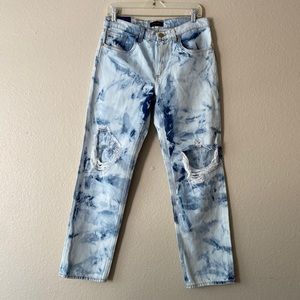 Ramy Brook Elle Distressed Acid-Wash Boyfriend Jeans